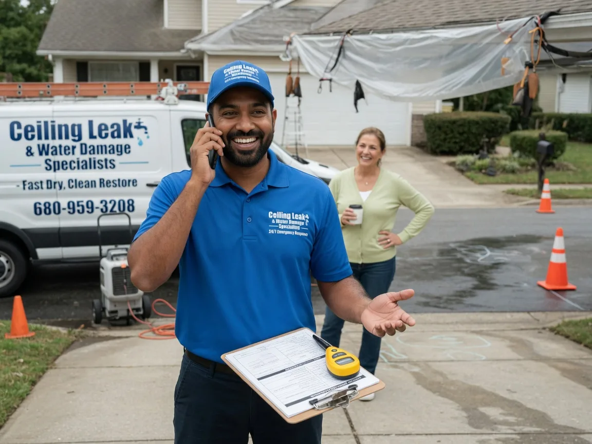Ceiling Leak Cleanup Eddyville, IA FAQs